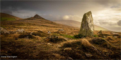 Evening-Light-On-The-Standing-Stone-by-Anna-Warrington