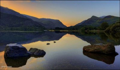 Sunrise Over Llyn Padern Lake