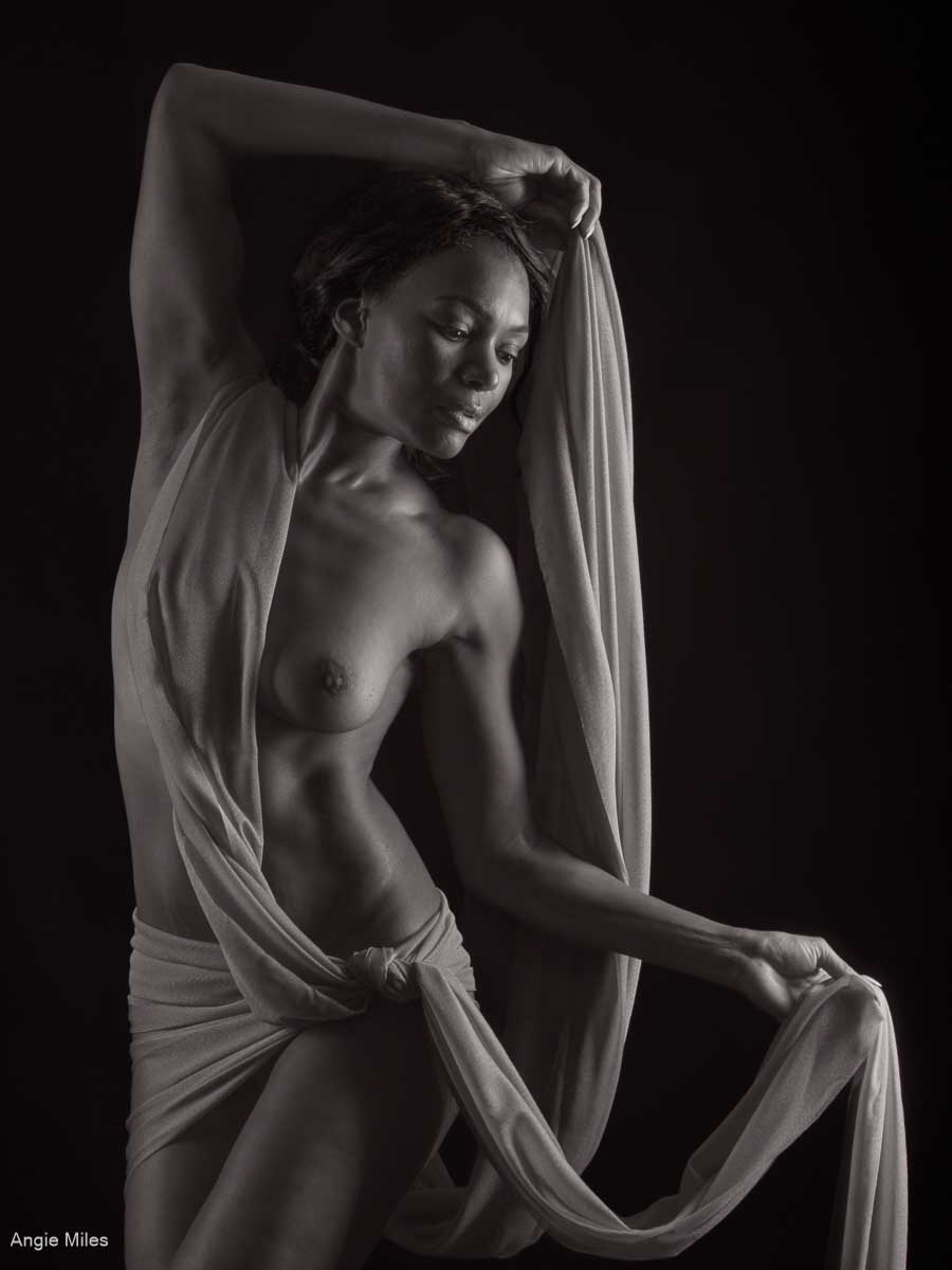 Draped In Fabric, Angie Miles