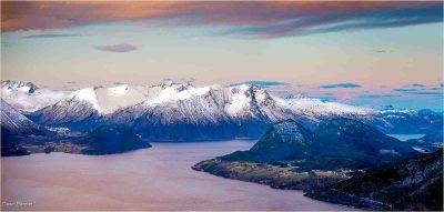 Aldalsnes Norway, Dawn Banner