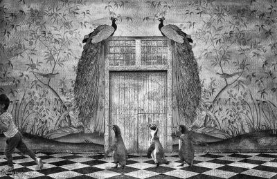 The Penguins At Peacock Door , Wendy Irwin