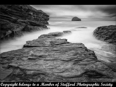 20 Windy Day at Trebarwith Strand